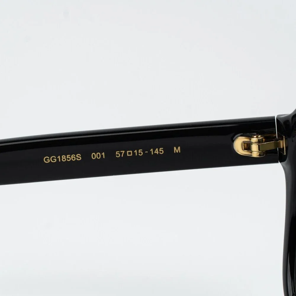 Gucci Men Sunglasses Black Pilot GG1856S 001 NEW AUTHENTIC